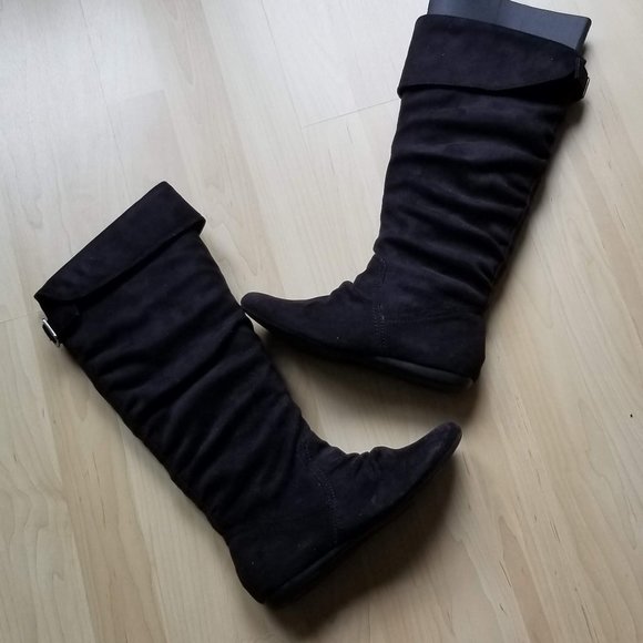 Slouchy suede boots Size 6 - Picture 4 of 8